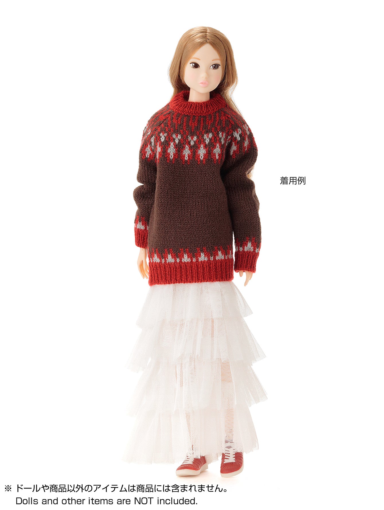 Dress: Men's Nordic Sweater,Brown / メンズノルディックセーター ブラウン