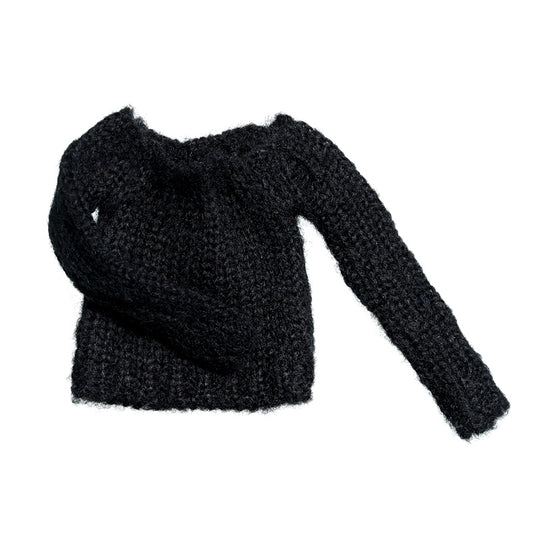 NEW★ Dress: Short Bulky Knit (Black) for momoko / ショート丈バルキーニット ブラック(mmk)
