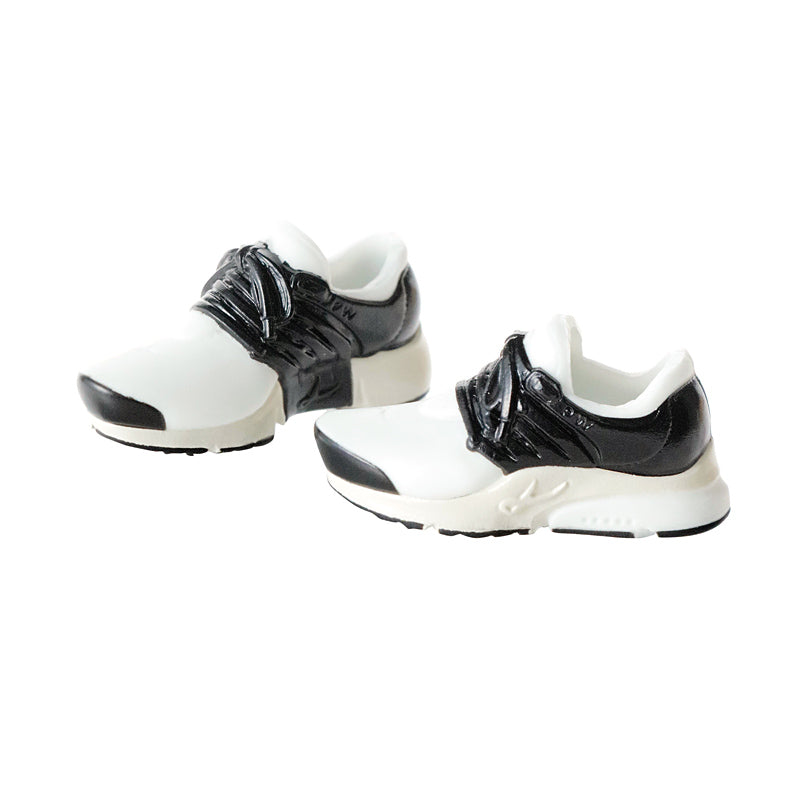 Running Shoes, White×Black / ハイテクスニーカー ホワイト×ブラック