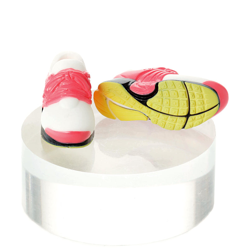 Running Shoes, White×Pink / ハイテクスニーカー ホワイト×ピンク