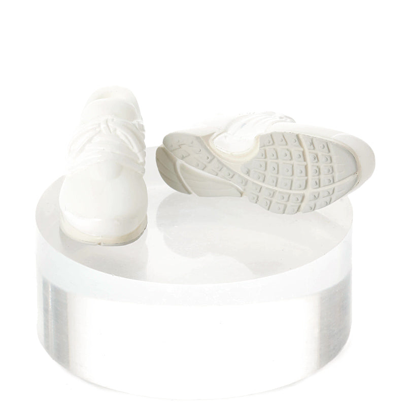 Running Shoes, White×White / ハイテクスニーカー ホワイト×ホワイト