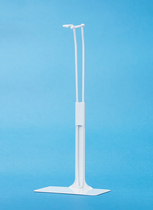 NEW★ Metal Doll Stand (Long, White) by Japan Desk-Top Development Inc. / ドールスタンド(ロング)ホワイト