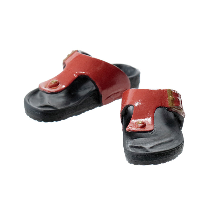 Relax Sandals, Coral-Red x Black / リラックスサンダル コーラルレッド×ブラック