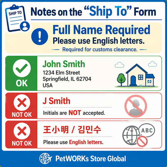 Full Name in English Letters Required for Shipping