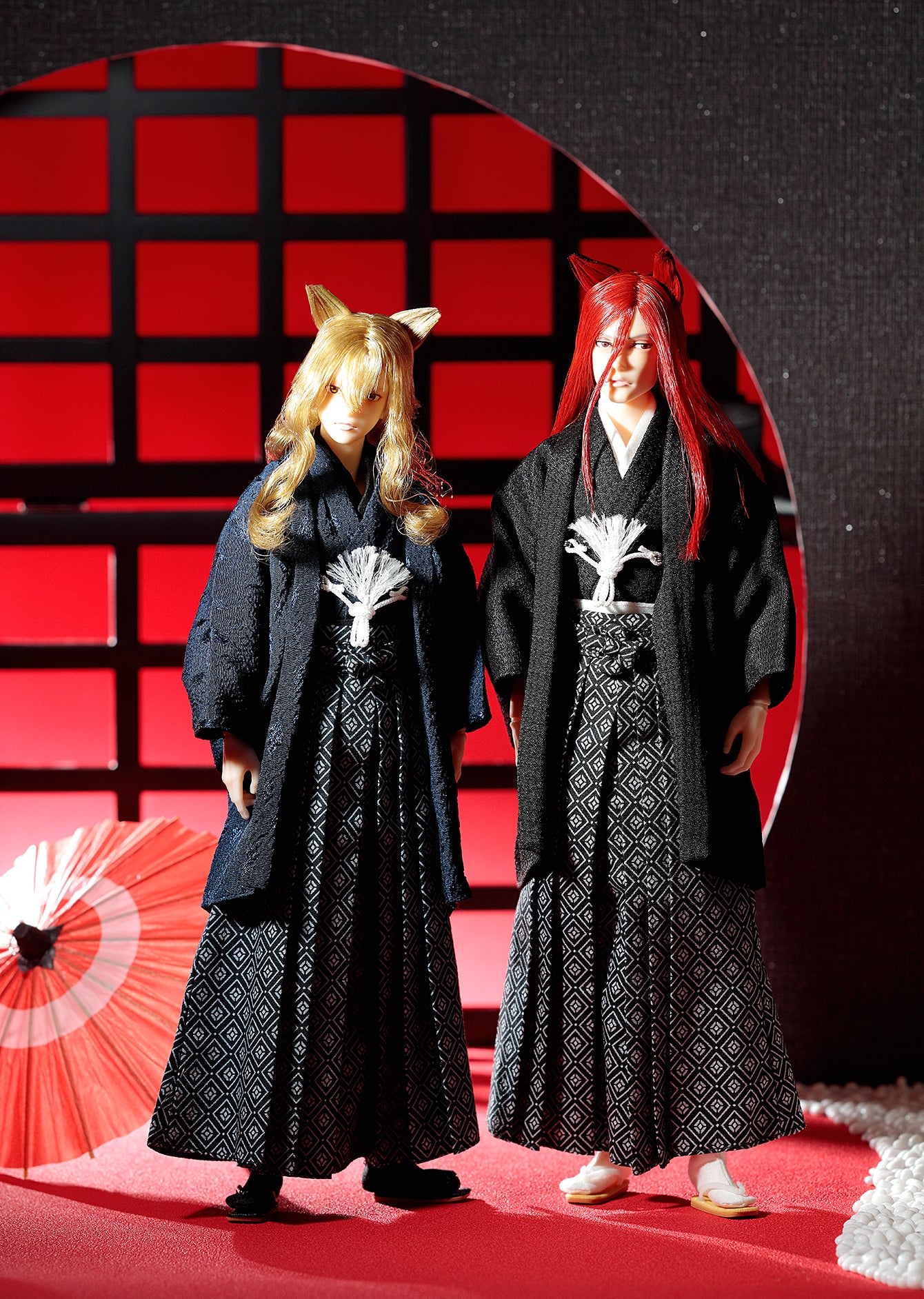 NEW★ PetWORKs Boys, Dark Hakama PS, NINE / 六分の一男子図鑑 袴スタイル・蒼黒 ナイン PS