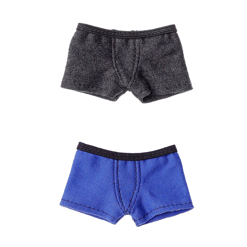 NEW★ Dress: Men's Boxer Briefs Set, Charcoal Gray/Blue / メンズボクサーパンツセット チャコールグレー/ブルー