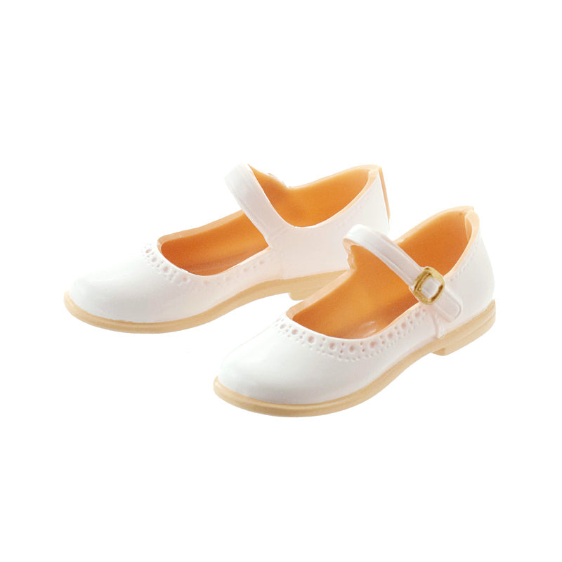 Mary Jane Flats, Enamel-White / クラシカルストラップシューズ エナメルホワイト