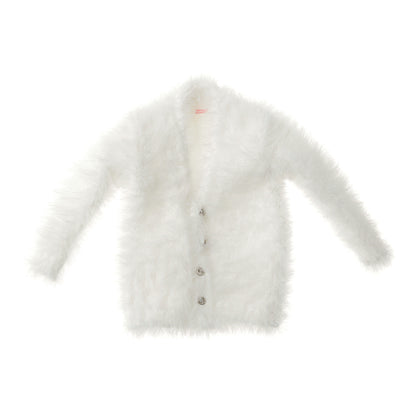 NEW★ Men's Shaggy Cardigan, White / メンズシャギーカーディガン ホワイト