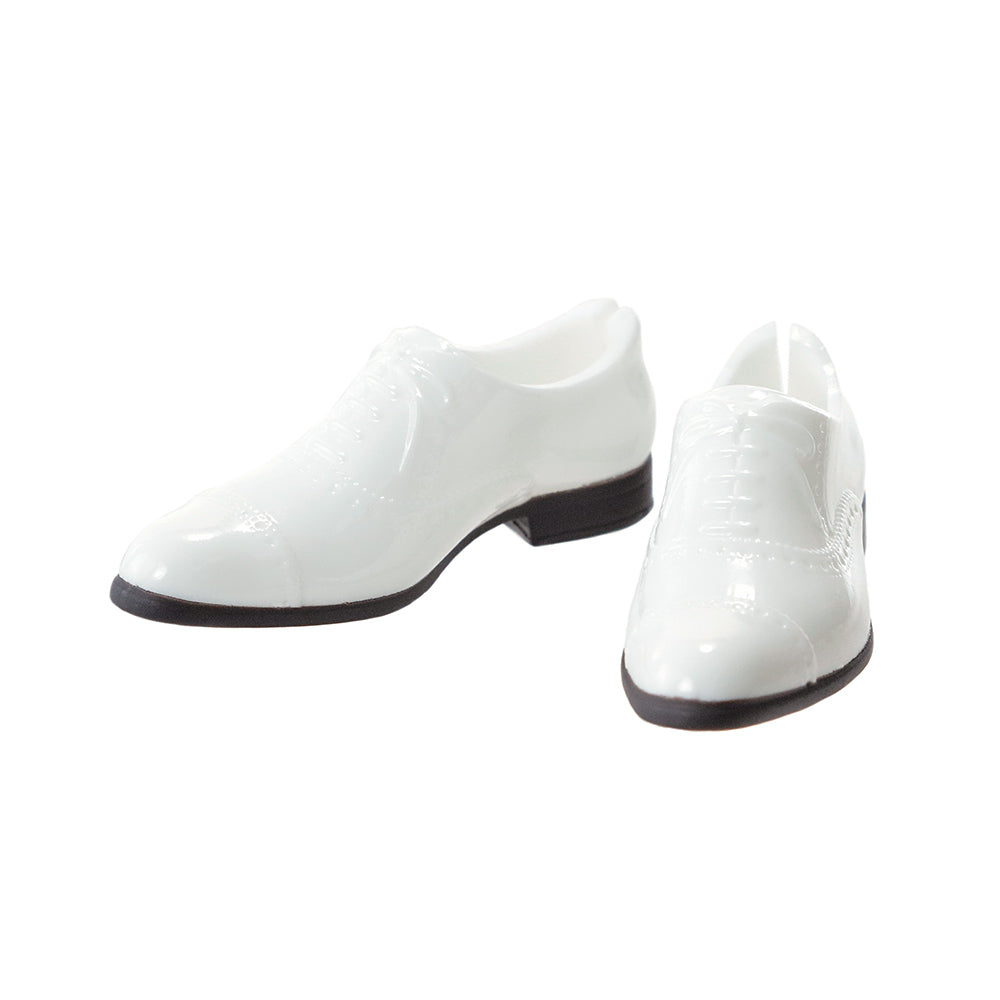 Men's Straight Tip Shoes, Enamel-White / メンズストレートチップ エナメルホワイト