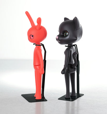 NEW★ Metal Doll Stand (Short, Black) by Japan Desk-Top Development Inc. / ドールスタンド（ショート）ブラック