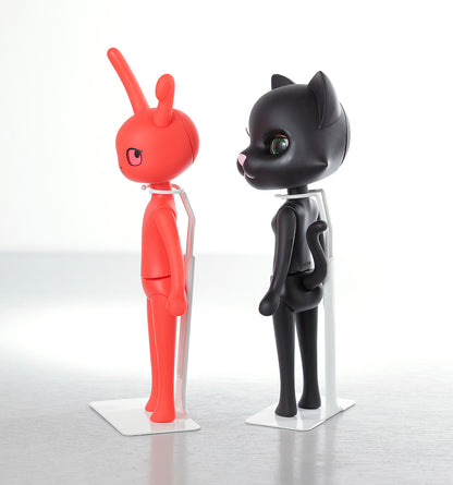 NEW★ Metal Doll Stand (Short, White) by Japan Desk-Top Development Inc. / ドールスタンド（ショート）ホワイト