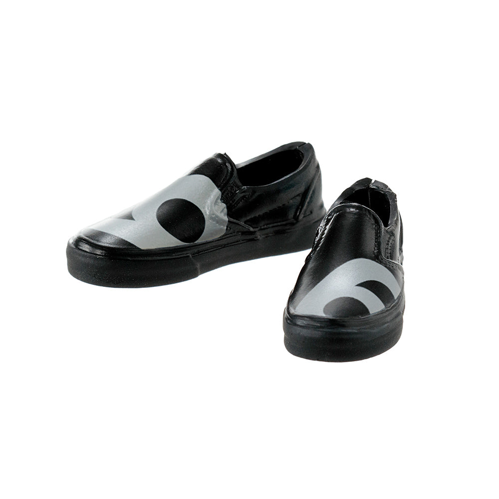 NEW★ Sekiguchi shoes, Slip-on Shoes, Black x Silver Print  / セキグチ製 スリッポン ブラック×シルバープリント